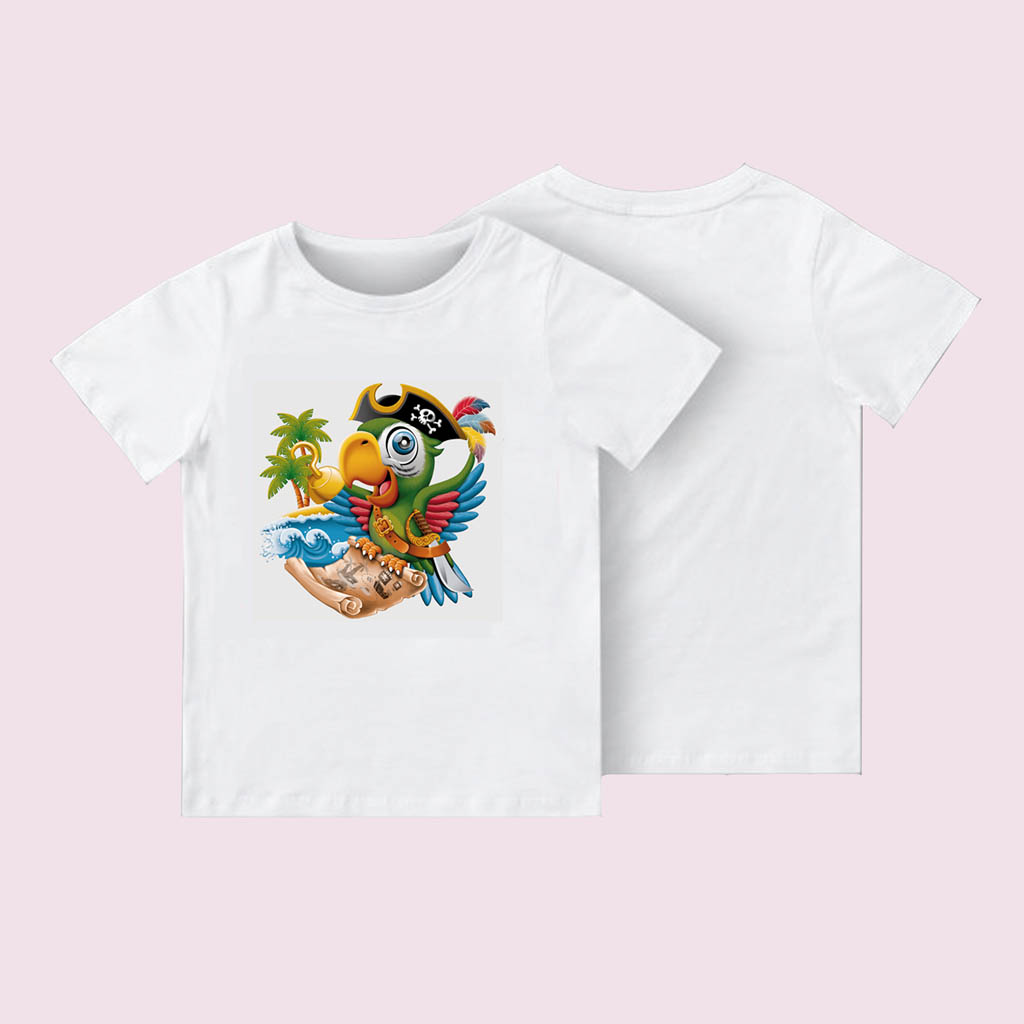 Camiseta infantil Loro pirata