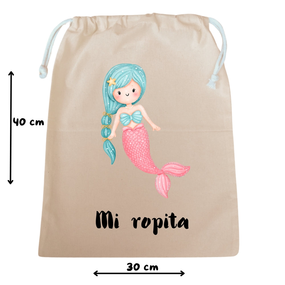 Bolsa infantil para guardar la muda de ropa