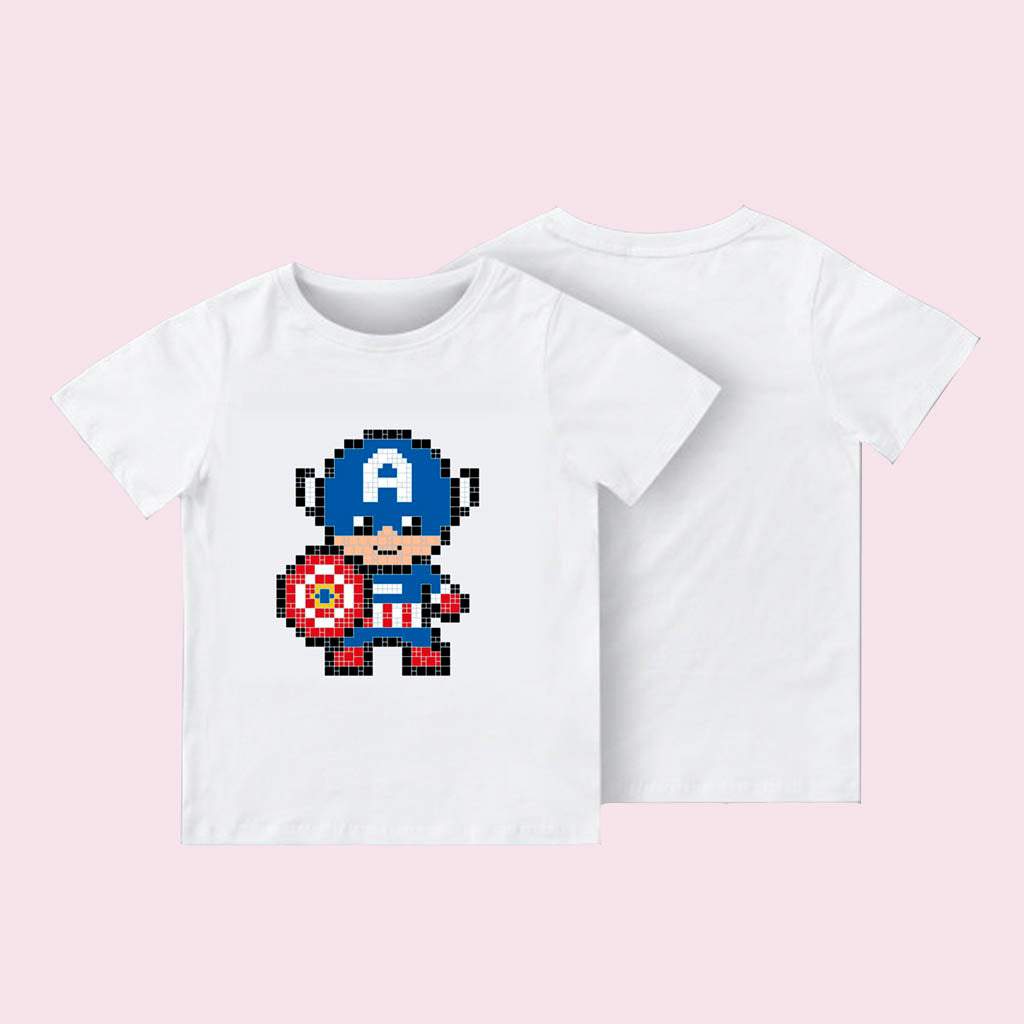 Camiseta Infantil Capitán América Lego