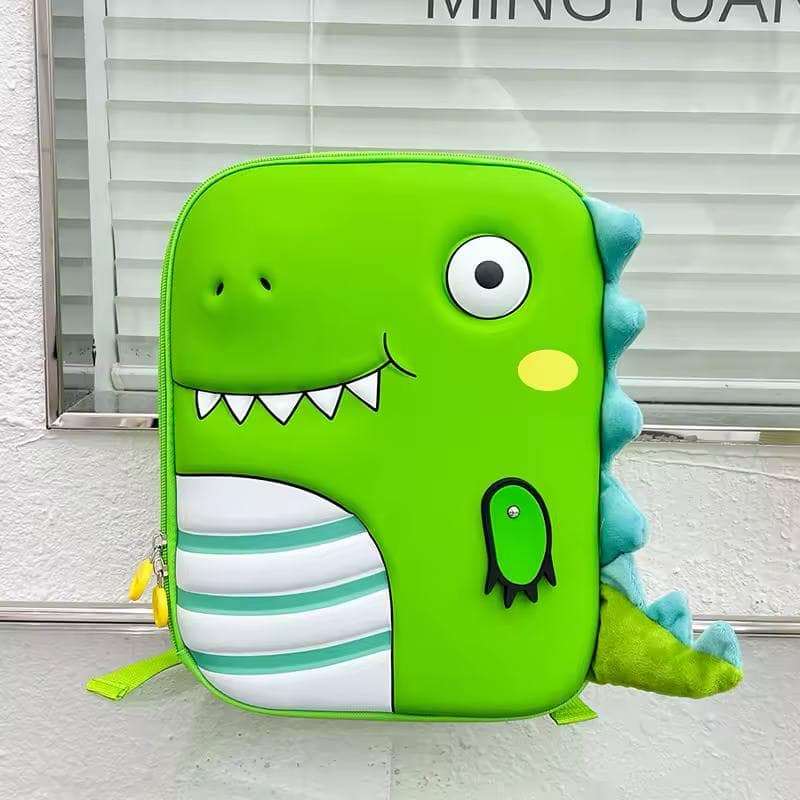 Mochila Infantil Dinosaurio Verde – Ideal para Guardería y Preescolar