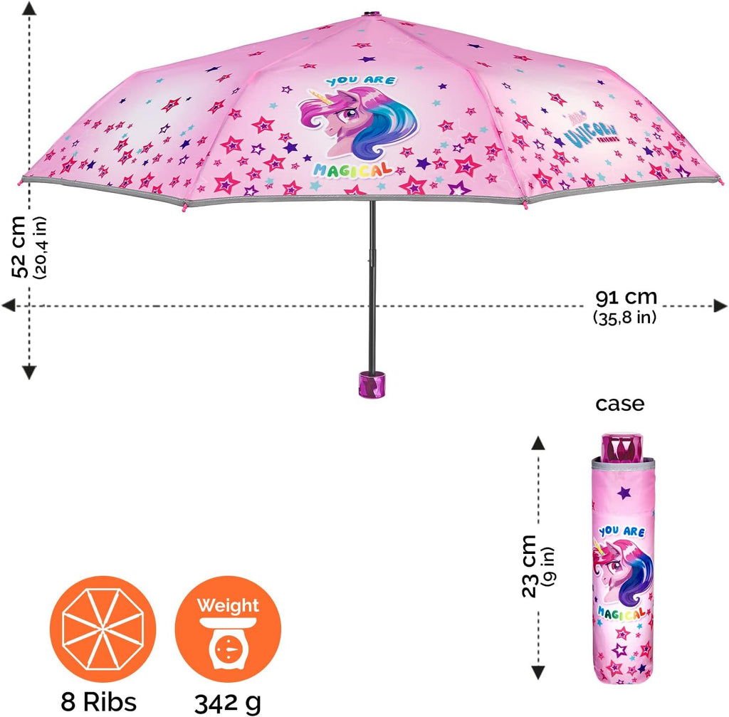 🦄 Paraguas Infantil Unicornio Mágico: ¡Que la lluvia no pare la diversión!