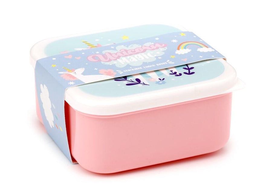 Set de 3 Fiambreras Infantiles Unicornios – Libres de BPA y Perfectas para el Cole